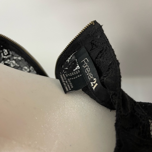 3/$20 Black Lace Dress Shirt - Picture 4 of 4